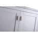 Laviva Wilson 30" White Bathroom Vanity with Matte White VIVA Stone Solid Surface Countertop 313ANG-30W-MW