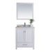 Laviva Wilson 30" White Bathroom Vanity with White Carrara Marble Countertop 313ANG-30W-WC