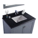 Laviva Wilson 36" Grey Bathroom Vanity with Black Wood Marble Countertop 313ANG-36G-BW