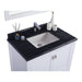 Laviva Wilson 36" White Bathroom Vanity with Black Wood Marble Countertop 313ANG-36W-BW