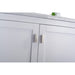 Laviva Wilson 36" White Bathroom Vanity with Black Wood Marble Countertop 313ANG-36W-BW