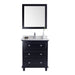 Laviva Luna 30" Espresso Bathroom Vanity with White Quartz Countertop 313DVN-30E-WQ