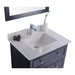 Laviva Luna 30" Espresso Bathroom Vanity with White Quartz Countertop 313DVN-30E-WQ