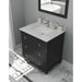 Laviva Luna 30" Espresso Bathroom Vanity with White Quartz Countertop 313DVN-30E-WQ
