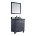 Laviva Luna 30" Maple Grey Bathroom Vanity with Black Wood Marble Countertop 313DVN-30G-BW