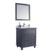 Laviva Luna 30" Maple Grey Bathroom Vanity with Pure White Phoenix Stone Countertop 313DVN-30G-PW