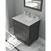 Laviva Luna 30" Maple Grey Bathroom Vanity with White Quartz Countertop 313DVN-30G-WQ