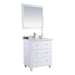 Laviva Luna 30" White Bathroom Vanity with White Quartz Countertop 313DVN-30W-WQ