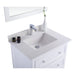 Laviva Luna 30" White Bathroom Vanity with White Quartz Countertop 313DVN-30W-WQ