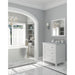 Laviva Luna 30" White Bathroom Vanity with White Stripes Marble Countertop 313DVN-30W-WS