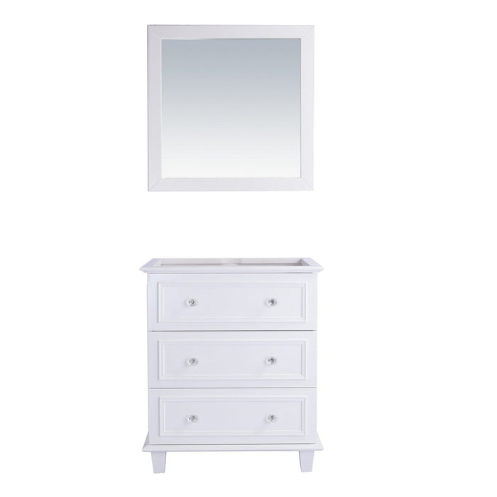 Laviva Luna 30" White Bathroom Vanity Cabinet 313DVN-30W