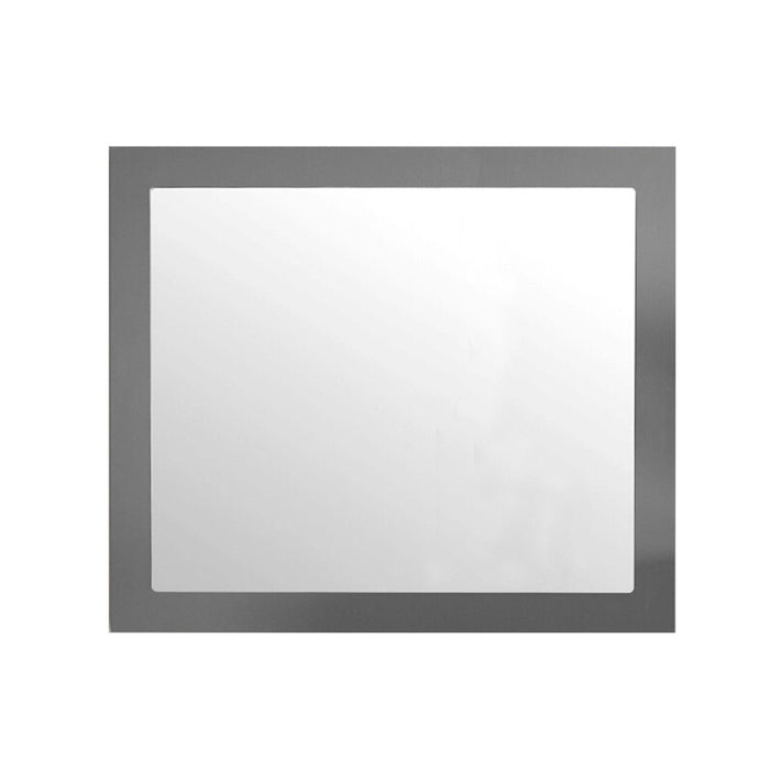 Laviva Sterling 36" Framed Rectangular Maple Grey Mirror 313FF-3630MG