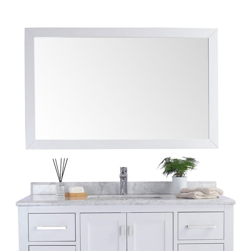 Laviva Sterling 48" Framed Rectangular White Mirror 313FF-4830W