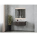Laviva Legno 42" Carbon Oak Bathroom Vanity with Matte White VIVA Stone Solid Surface Countertop 313LGN-42CR-MW