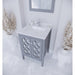 Laviva Mediterraneo 24" Grey Bathroom Vanity with White Quartz Countertop 313MKSH-24G-WQ