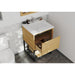 Laviva Alto 24" California White Oak Bathroom Vanity with Matte White VIVA Stone Solid Surface Countertop 313SMR-24CO-MW