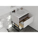 Laviva Alto 30" White Bathroom Vanity with Pure White Phoenix Stone Countertop 313SMR-30W-PW