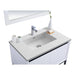 Laviva Alto 36" White Bathroom Vanity with Matte White VIVA Stone Solid Surface Countertop 313SMR-36W-MW