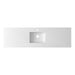 Laviva Forever VIVA Stone 72" Matte White Solid Surface Countertop with Single Integrated Sink 313SQ1HSS-72C-MW