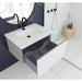 Laviva Vitri 30" Cloud White Bathroom Vanity with VIVA Stone Matte White Solid Surface Countertop 313VTR-30CW-MW