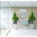 Laviva Vitri 30" Fossil Grey Bathroom Vanity with VIVA Stone Matte White Solid Surface Countertop 313VTR-30FG-MW