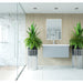Laviva Vitri 36" Fossil Grey Bathroom Vanity with VIVA Stone Matte White Solid Surface Countertop 313VTR-36FG-MW