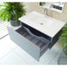 Laviva Vitri 36" Fossil Grey Bathroom Vanity with VIVA Stone Matte White Solid Surface Countertop 313VTR-36FG-MW