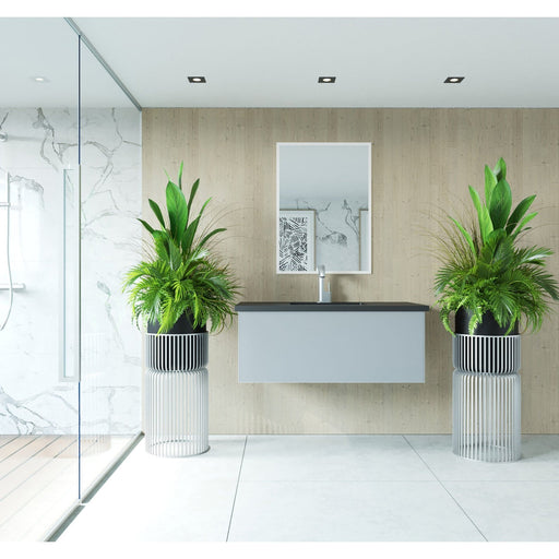 Laviva Vitri 42" Fossil Grey Wall Hung Bathroom Vanity Cabinet 313VTR-42FG