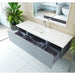 Laviva Vitri 66" Fossil Grey Single Sink Bathroom Vanity with VIVA Stone Matte White Solid Surface Countertop 313VTR-66FG-MW
