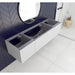 Laviva Vitri 72" Cloud White Single Sink Wall Hung Bathroom Vanity Cabinet 313VTR-72CCW
