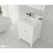 Laviva Wimbledon 24" White Bathroom Vanity with White Quartz Countertop 313YG319-24W-WQ