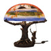 Meyda 15"H Maxfield Parrish Reveries Reverse Painted Table Lamp