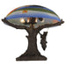 Meyda 15"H Maxfield Parrish Reveries Reverse Painted Table Lamp