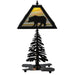 Meyda 21.5"H Lone Bear W/Lighted Base Table Lamp