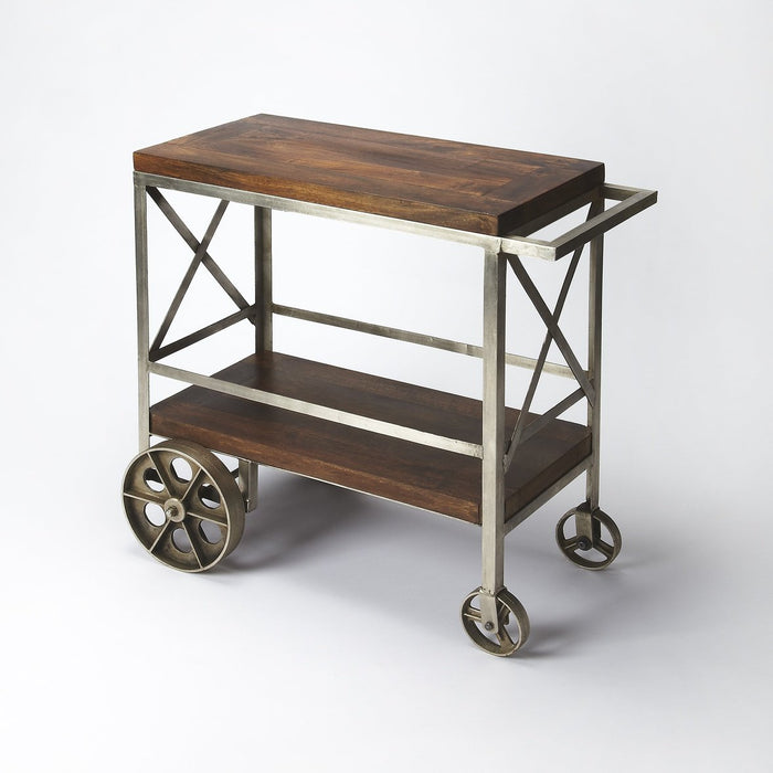 Butler Specialty Company Merrill Metal & Wood Bar Cart, Multi-Color 3541330