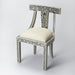Butler Specialty Company Victorian Garden Bone Inlay Accent Chair, Black and White 3557318