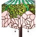 Meyda 62" Tiffany Pink Cabbage Rose Floor Lamp