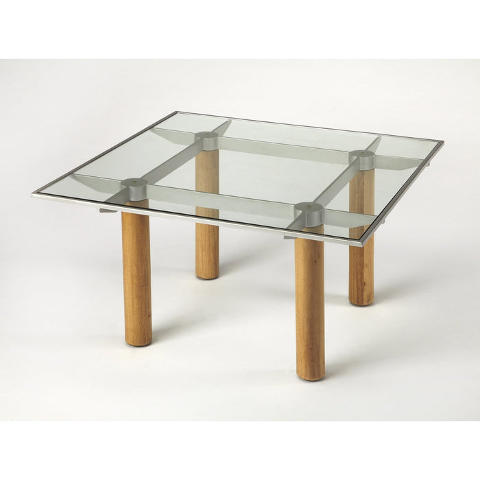 Butler Specialty Company Cirrus Glass & Metal Coffee Table, Multi-Color 3782140