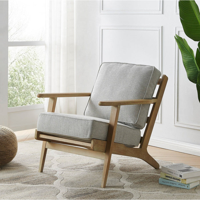 New Pacific Direct Albert Fabric Accent Arm Chair detail view