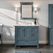 Eviva Britney 36" Blue Bathroom Vanity in Ash Blue Finish