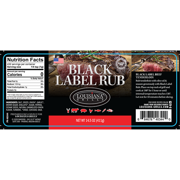 Louisiana Grills Black Label Rub