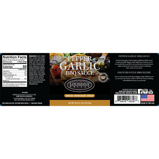 Louisiana Grills Pepper Garlic BBQ Sauce