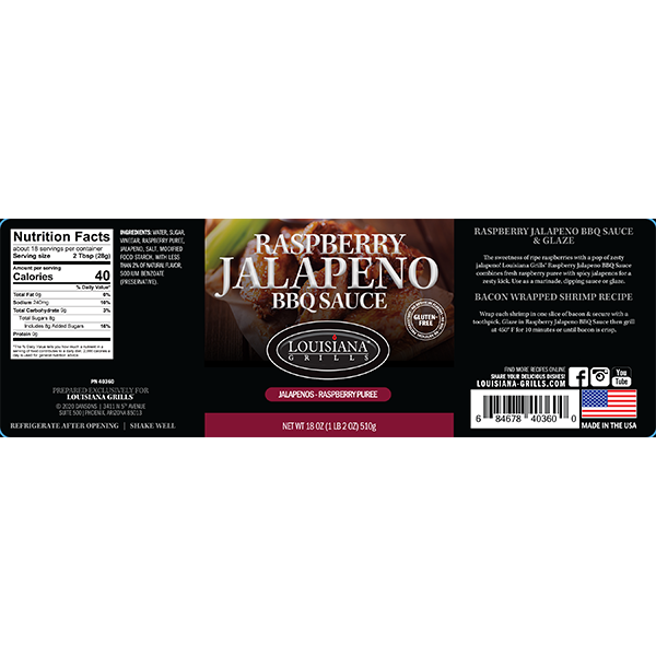 Louisiana Grills Raspberry Jalapeno BBQ Sauce/Glaze