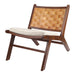 New Pacific Direct Loria Teak Accent Chair w/ PU Cushion 4800004