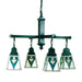 Meyda 26"W Tiffany Otero Mission 4 Lt Chandelier