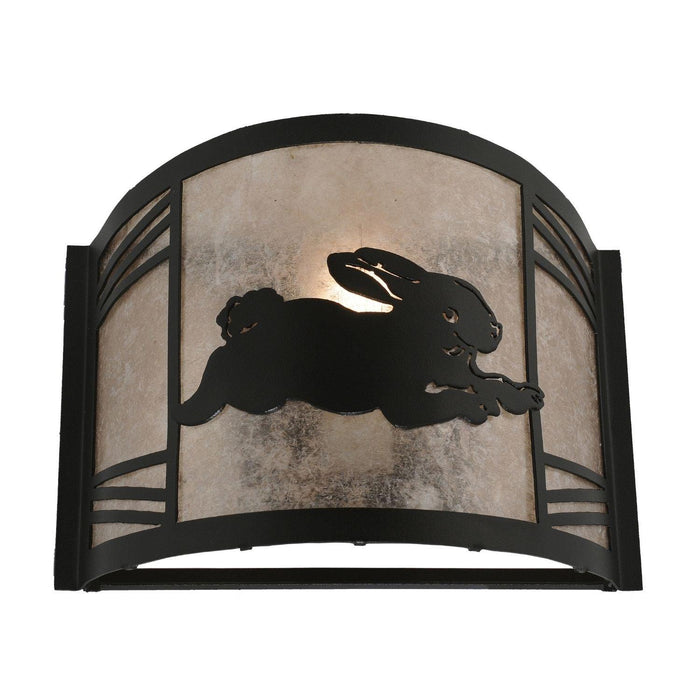Meyda 12" Wide Rabbit on the Loose Right Wall Sconce