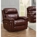 Sunset Trading Luxe Leather Reclining Chair | Adjustable Headrest | Power Recliner | USB Ports | Brown SU-9102-88-1394-85