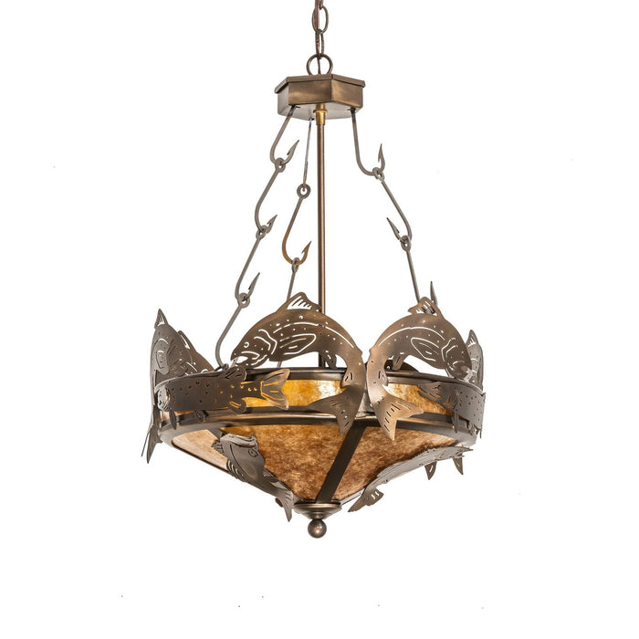 Meyda 18" Wide Catch of the Day Inverted Pendant
