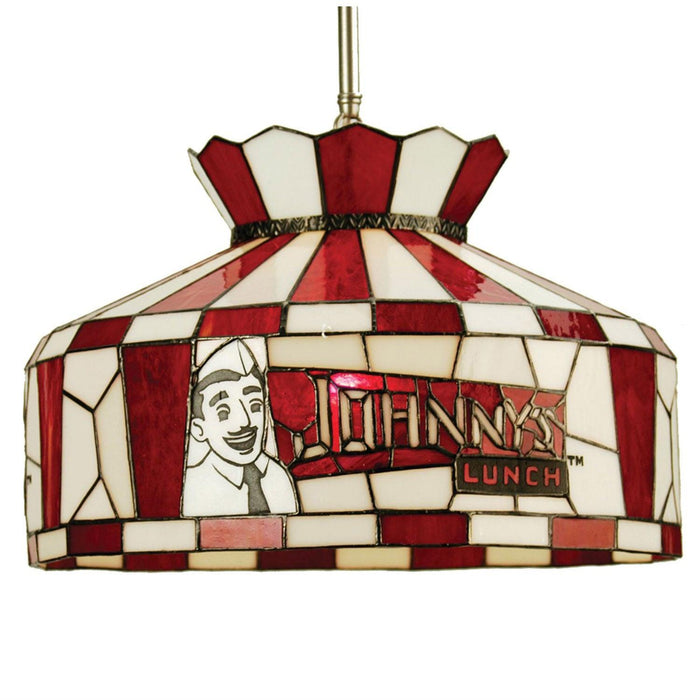 Meyda 16" Wide Personalized Johnny's Lunch Pendant