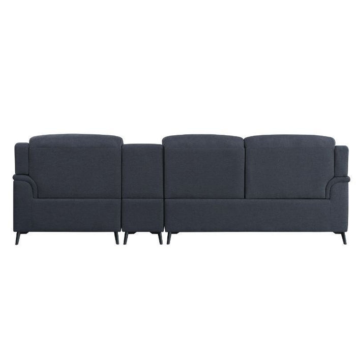 Acme Furniture Walcher Sectional Sofa in Gray Linen 51900